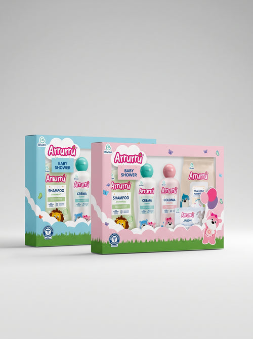 ESTUCHE KIT BABY SHOWER - ARRURRÚ