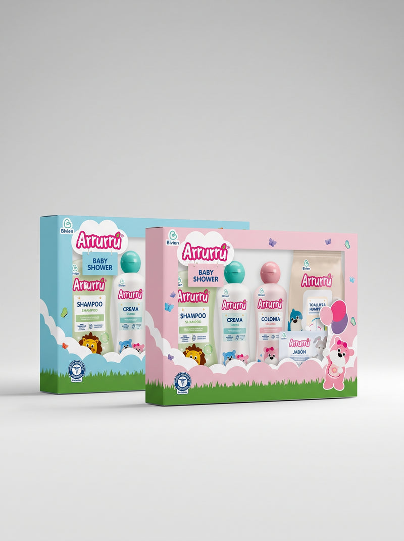 ESTUCHE KIT BABY SHOWER - ARRURRÚ