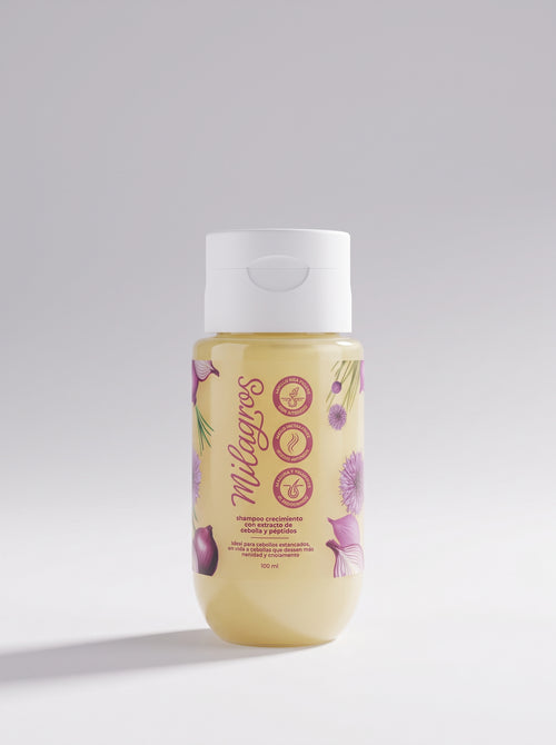 SHAMPOO CON EXTRACTO DE CEBOLLA Y PÉPTIDOS MINI - MILAGROS