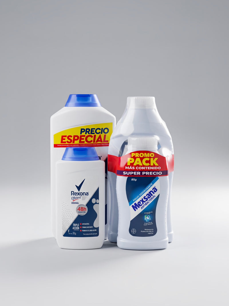 TALCO DESODORANTE PARA PIES - (REXONA / MEXSANA)